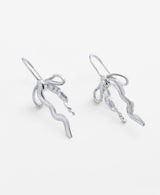 Lila Hook Earrings - Silver