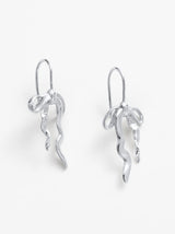 Lila Hook Earrings - Silver
