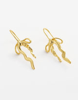 Lila Hook Earrings - Gold