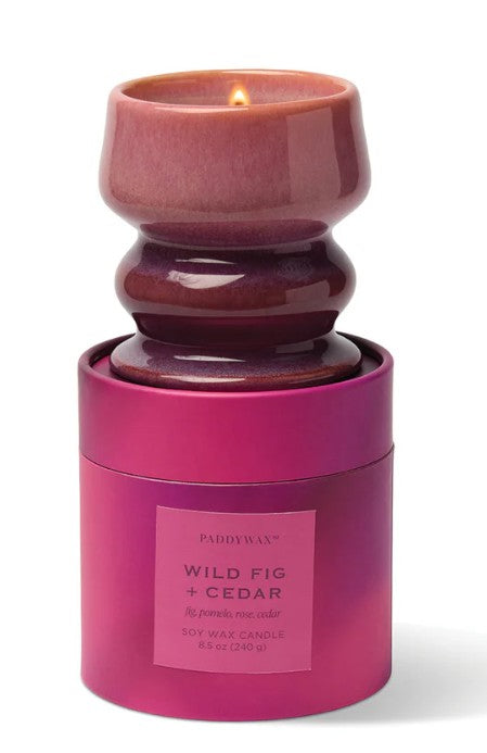 Fig & Cedar Ombre Ceramic Candle