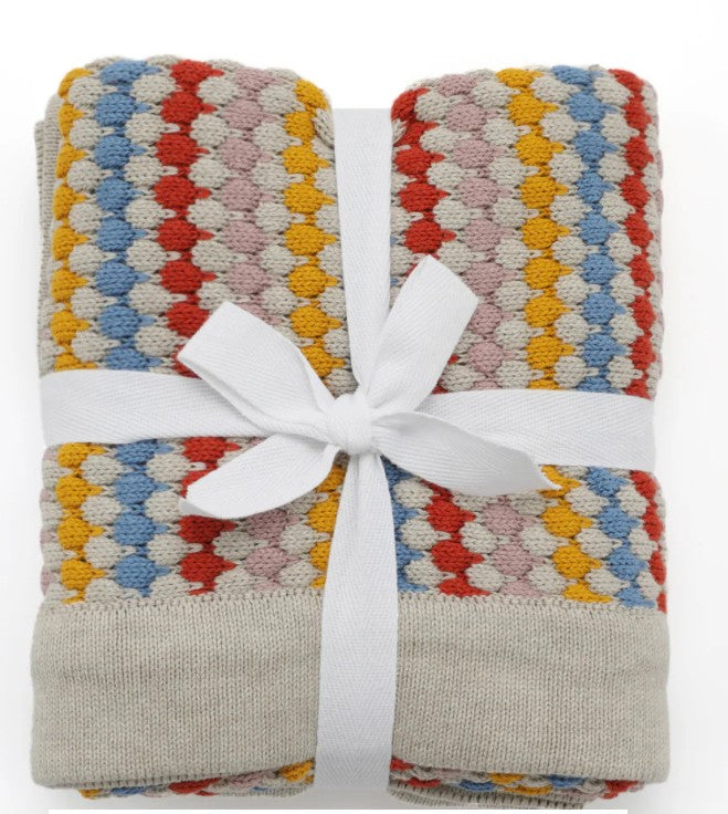 Confetti Stripe Carnival Baby Blanket