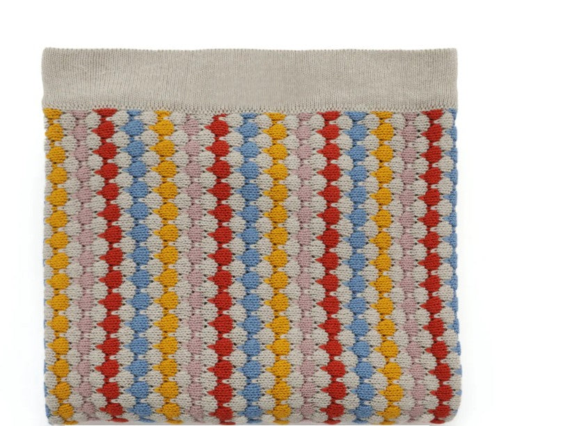 Confetti Stripe Carnival Baby Blanket