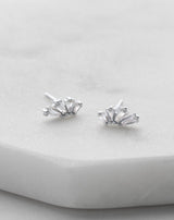 Rue Stud Earrings Silver