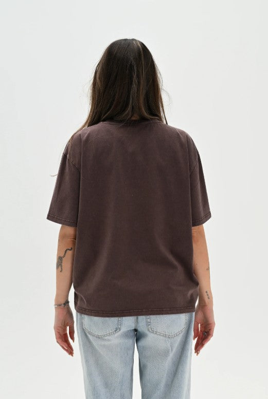 Adult Sunday Tee - Brown + Blue