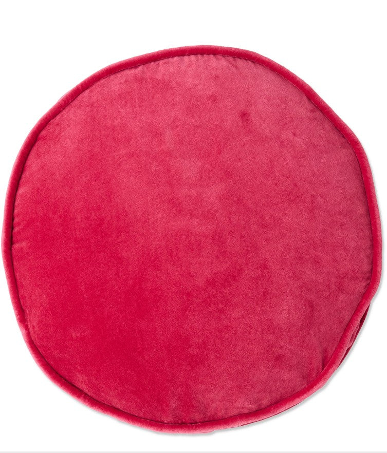 Rhubarb Velvet Pea Cushion