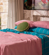 Pesto Velvet Pea Cushion