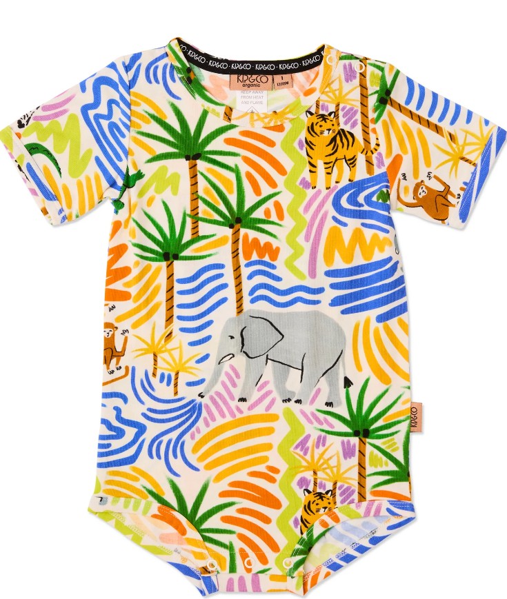 Savannah Organic Short Sleeve Romper