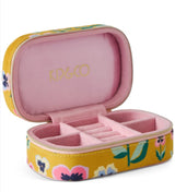 Pretty Pansy Travel Velvet Jewellery Box