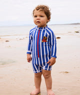 Kip&Co x Blinky Bill Blinky Stripe Baby Long Sleeve Zip Bathers