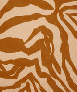 Zebra Tan Linen Cushion