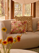 Primrose Sunset Linen Cushion