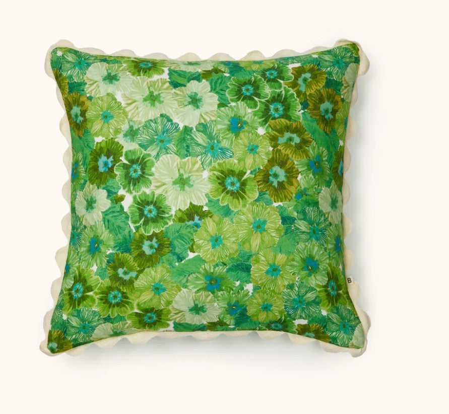 Primrose Green Linen Cushion
