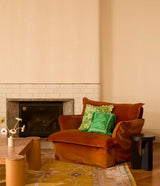 Primrose Green Linen Cushion