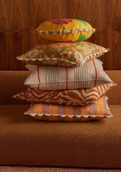 Delilah Yellow Linen Cushion