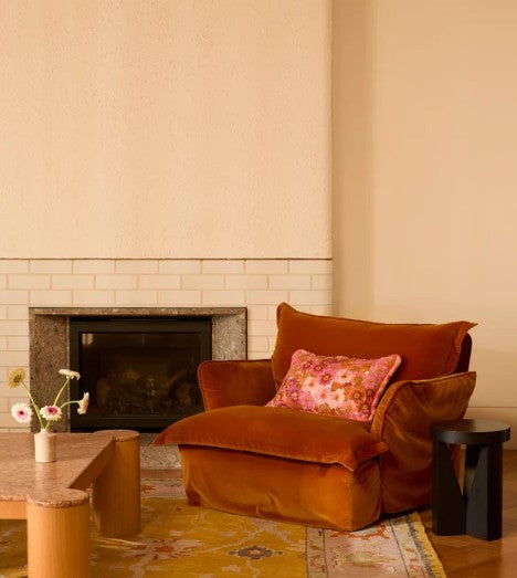 Primrose Pink Linen Cushion
