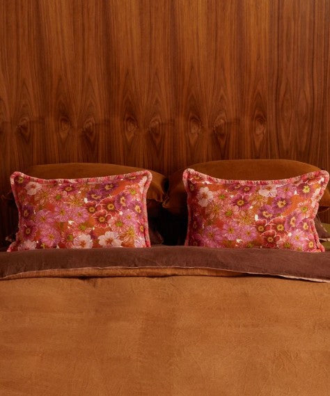 Primrose Pink Linen Cushion