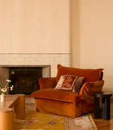 Martine Mini Brown Linen Cushion