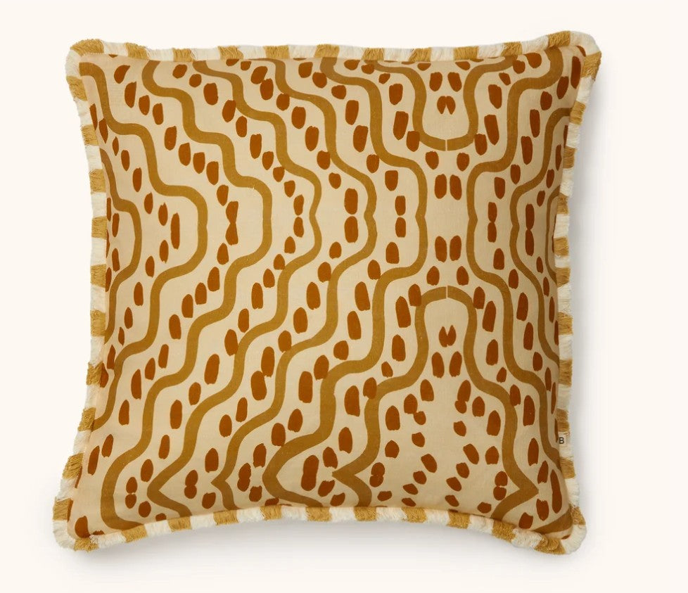 Rushes Wheat Linen Cushion