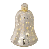 Crackle Glass LED Champagne Bell – Large