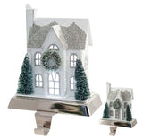 LED House Stocking Hanger – White Green