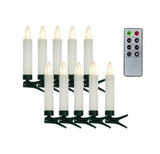 Brite Remote Tree Candles – White Set of 10