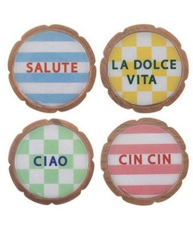 Capri Summer Coaster Set – Set of 4