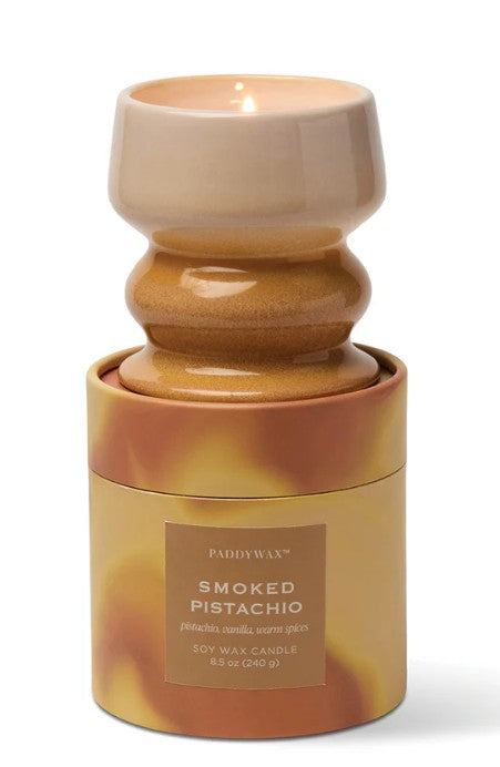 Smoked Pistachio Ombre Ceramic Candle