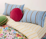 Rhubarb Velvet Pea Cushion