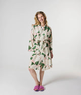 Hydrangea Pink Linen Robe