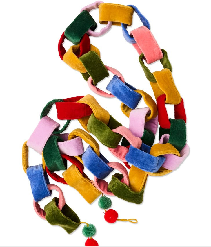 Festive Velvet Chain Garland