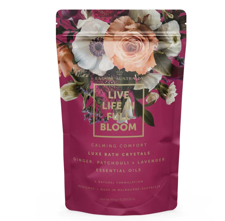 Live Life In Full Bloom Bath Crystals