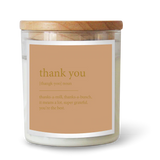 GOLDIE Dictionary Candle - Thank You