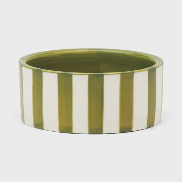 The Izzy Wine Coaster - Green Stripe