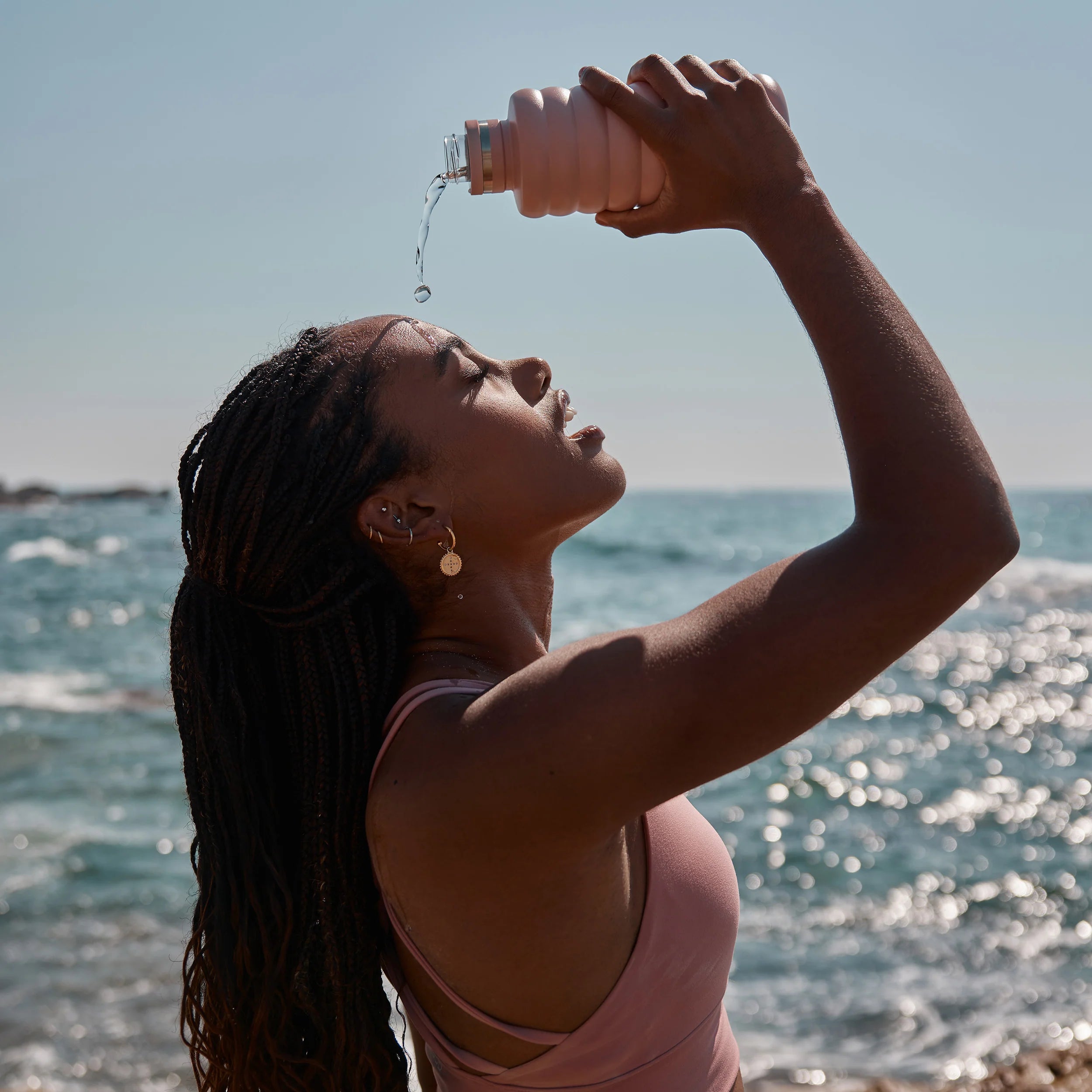 The Bubble - Dusty Rose - Reusable Water Bottle 700ml