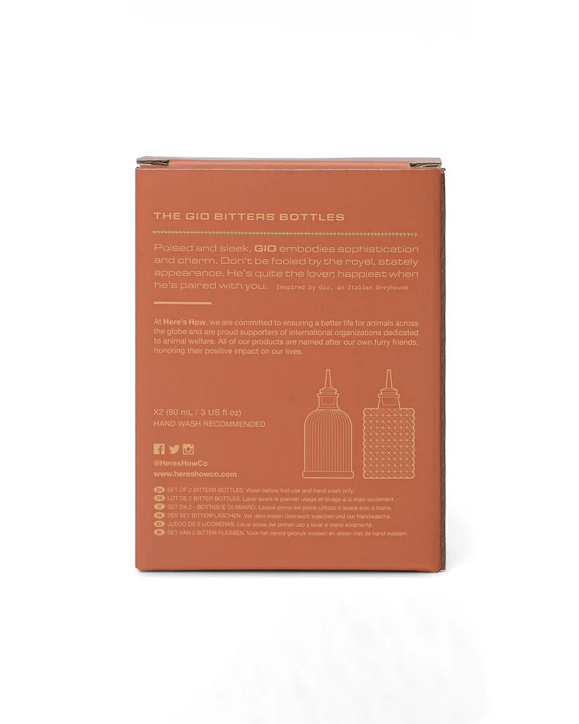 The Gio Bitters Bottle Set