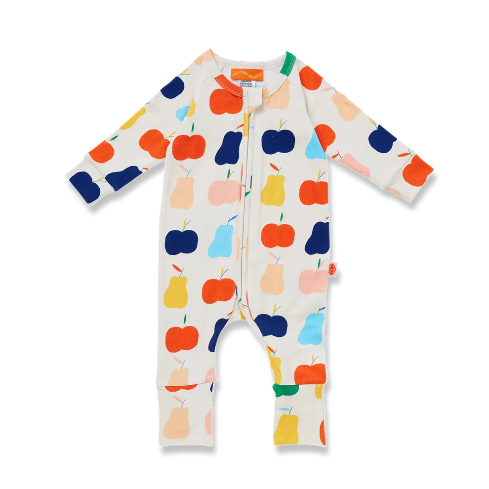 Tiny Orchard Romper Long Sleeve