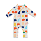 Tiny Orchard Romper Long Sleeve