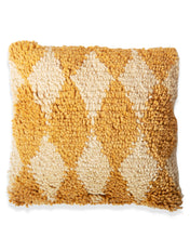 Load image into Gallery viewer, Golden Diamond Felted Wool Cushion
