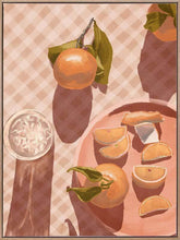Load image into Gallery viewer, Sunset Mandarins Oak Box Frame Canvas
