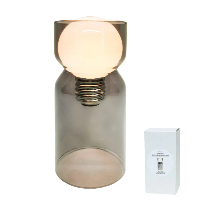 Glass Recharge Bulb Vase - Grey