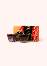 Exotic Leaves Velvet Sunglasses Pouch