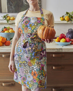 Bliss Floral Linen Apron