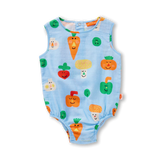 Teeny Tiny Veg Woven Singletsuit