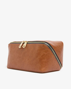 Washbag - Tan Pebble