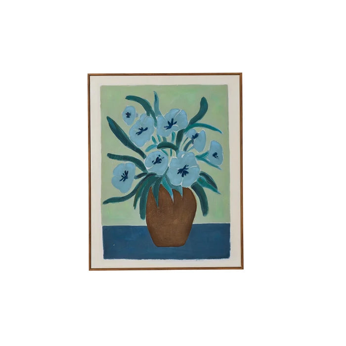 Wilma Teak Frame Oil Painting 55x70cm
