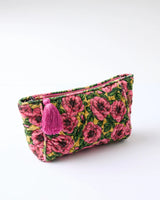 Golden Peony Velvet Toiletry Bag