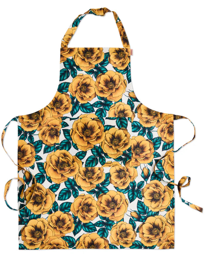 Golden Peony Apron