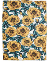 Golden Peony Tea Towel