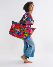 Load image into Gallery viewer, Kip&amp;Co x Jenny Kee Growing The Peace Velvet Oversized Bag
