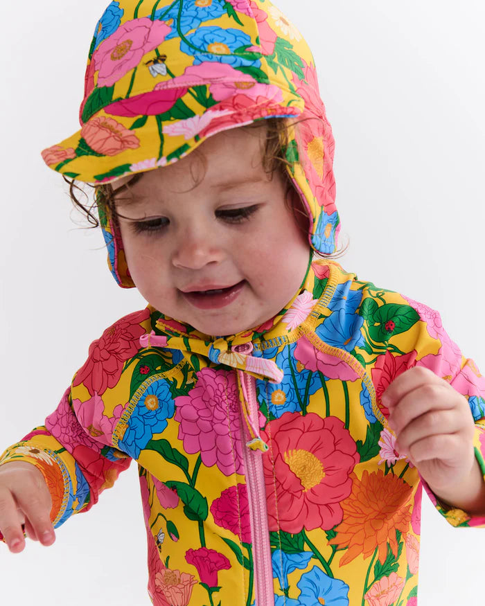 Follow The Sun Yellow Baby Swim Hat